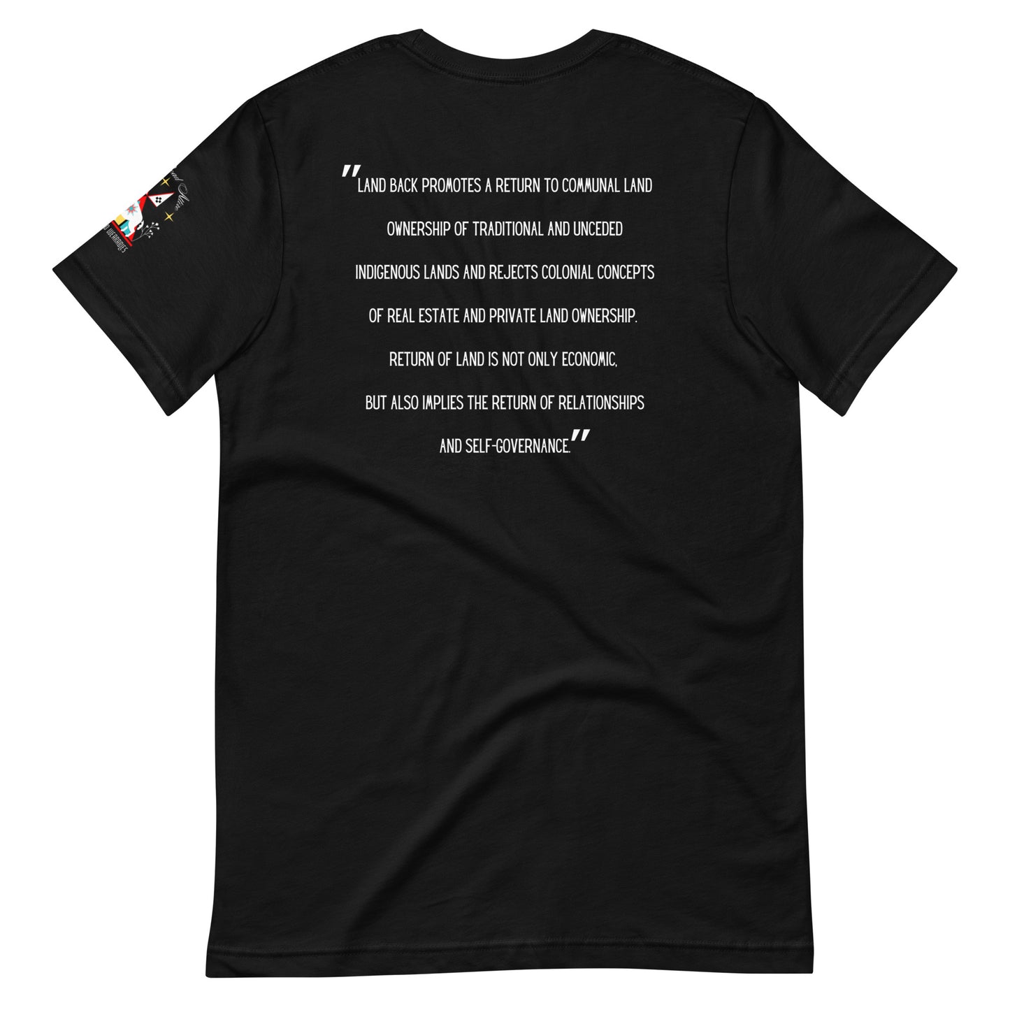 LAND BACK STATEMENT t-shirt