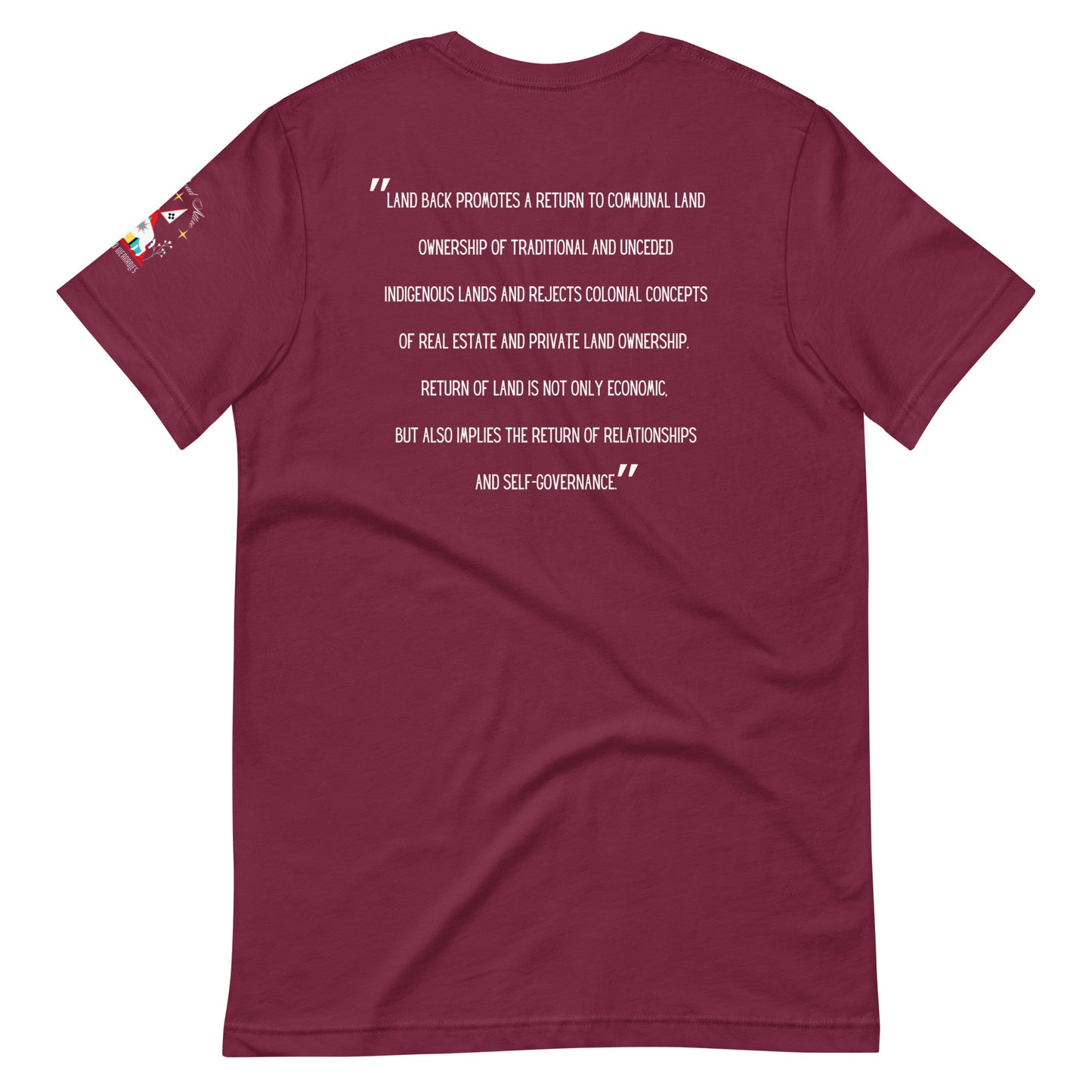 LAND BACK STATEMENT t-shirt