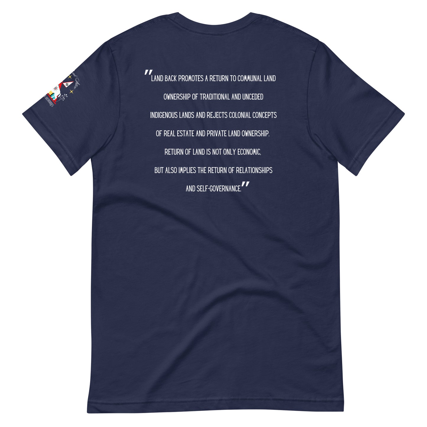 LAND BACK STATEMENT t-shirt