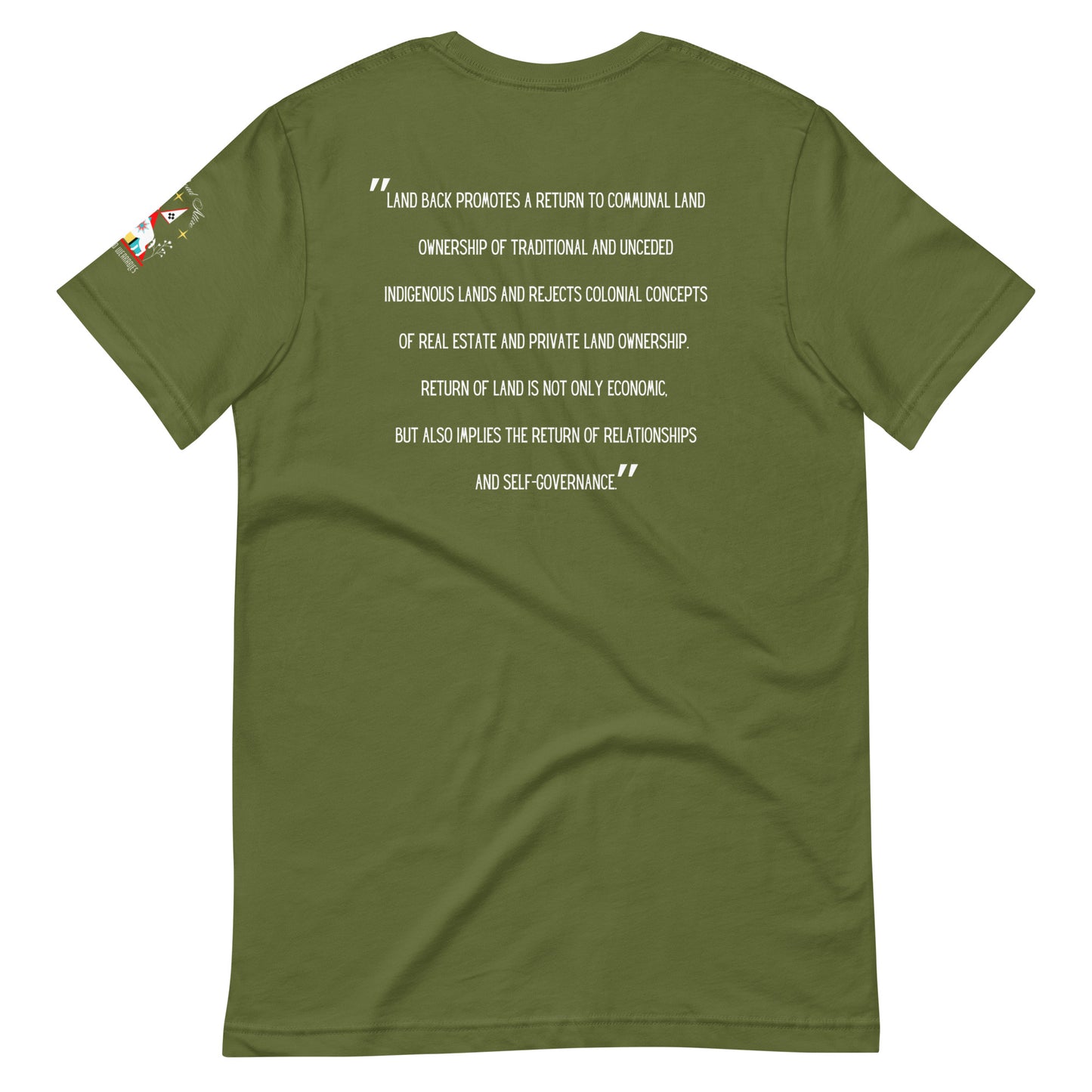 LAND BACK STATEMENT t-shirt