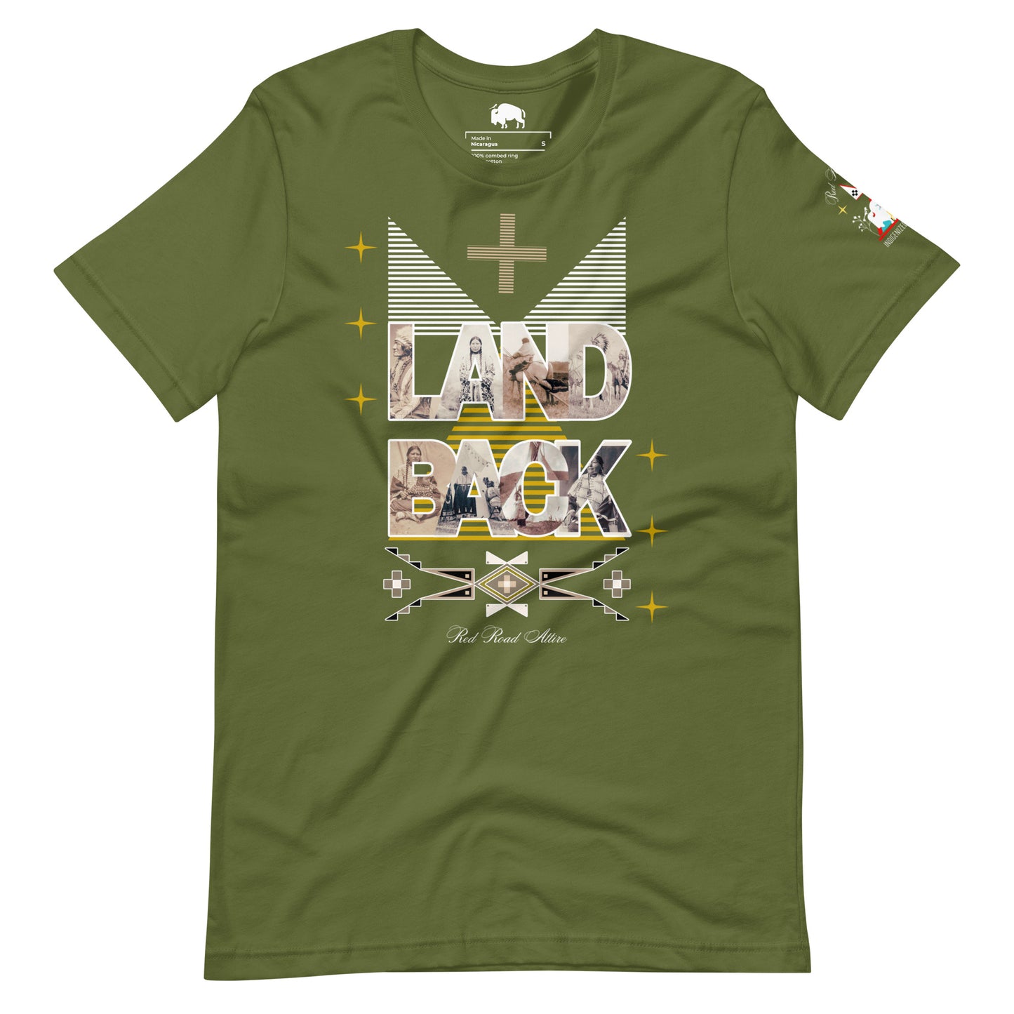 LAND BACK STATEMENT t-shirt