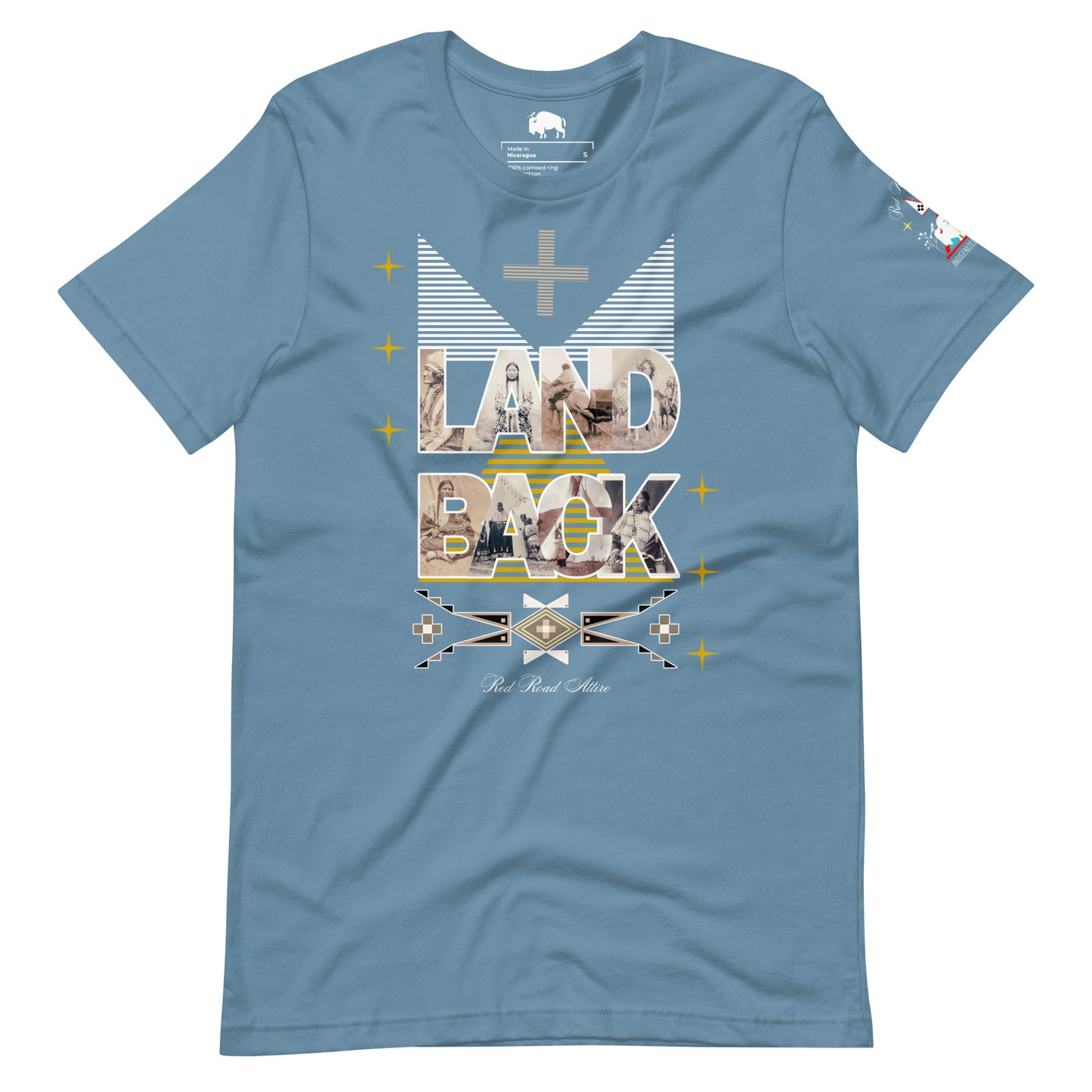 LAND BACK STATEMENT t-shirt