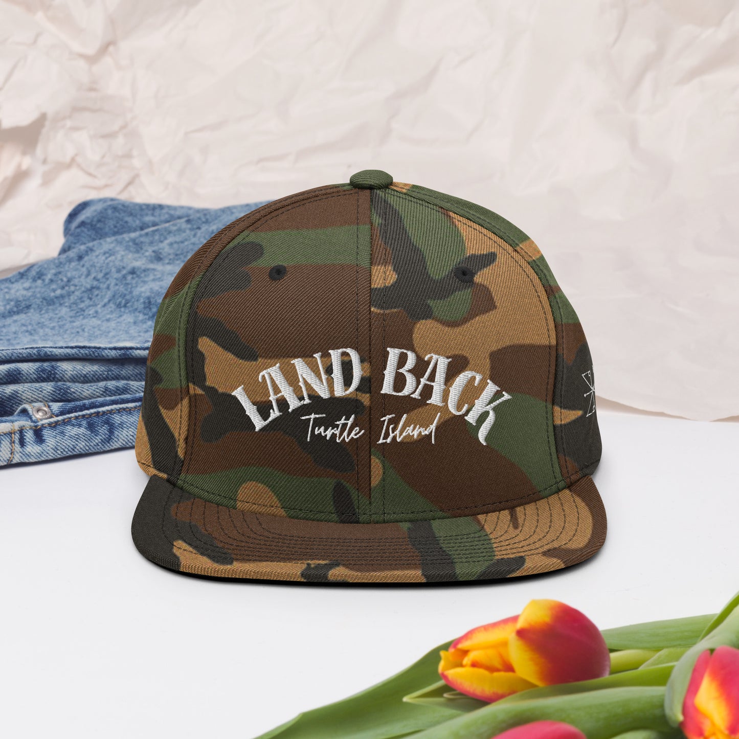 Land Back Snapback Hat