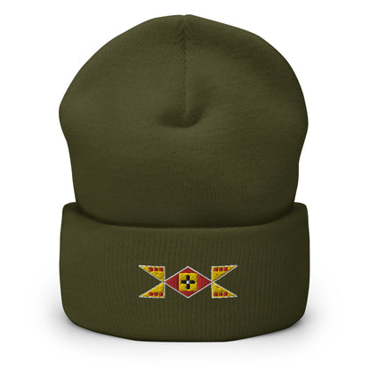 Geo One Cuffed Beanie
