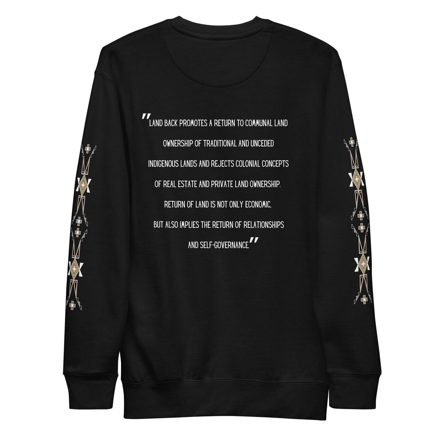 LAND BACK STATEMENT Premium Sweatshirt