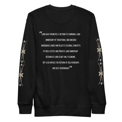 LAND BACK STATEMENT Premium Sweatshirt