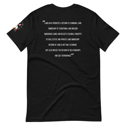 LAND BACK STATEMENT t-shirt