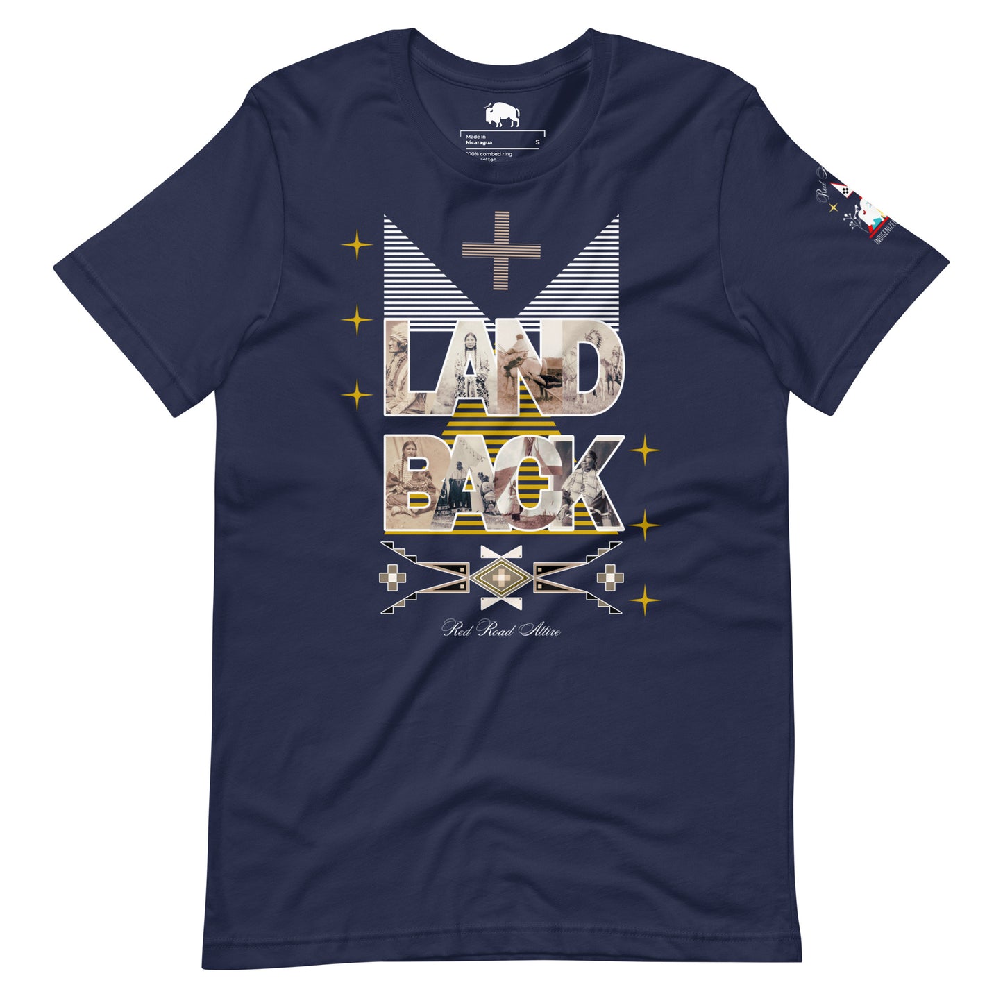 LAND BACK STATEMENT t-shirt